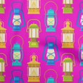 thumbnail image 1 of oneOone Tissu Popeline de Coton Sergé Fuchsia Rose, Matériau de Robe Rétro, Tissu Imprimé au Mètre, 56 Pouces de Large, 1 of 5