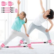 Resistance Bands For Legs Glutes, Staron Adjustable Ankle Straps With Elastic Fitness Bands 10/20/30lbs, Home Workout Leg Press Exercise Equipment for Women Men with Carry Pouch, Pink