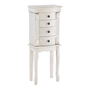 Michelle Jewlery Armoire, Off-White