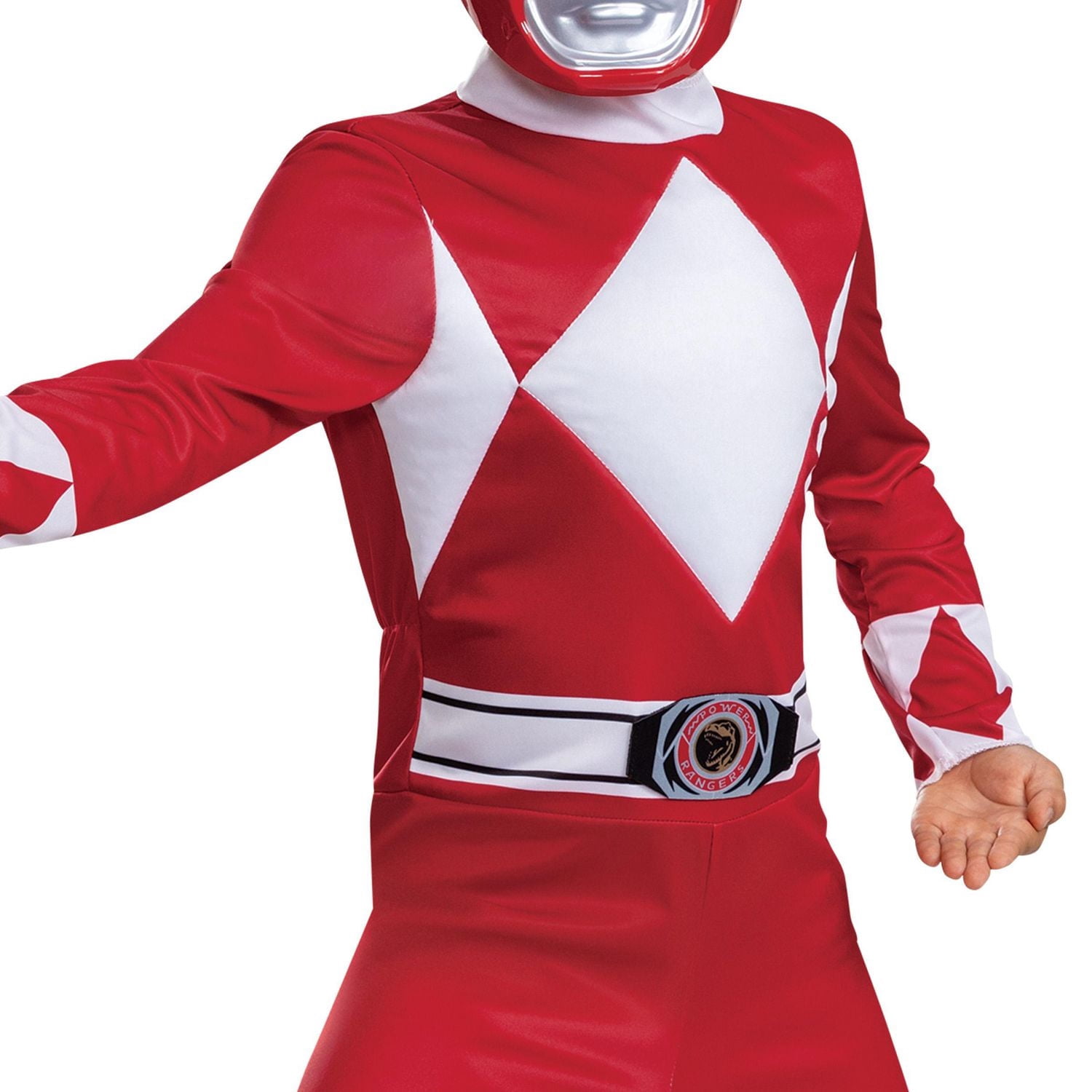 Power Rangers de l’enfant garçon - Costume classique Mighty Morphin « Red Ranger »