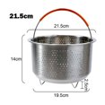 thumbnail image 1 of Steamer Insert Steamer Pot Stainless Steel Basket Rice Steamer Pressure Cooker, 1 of 8