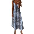 thumbnail image 1 of Ovzne Robes d'Été pour Femmes 2025 Robe Femme Robes d'Été pour Femmes Imprimé Sans Manches Col Rond Robe Décontractée Robes Robe Femme Imprimée Liquidation, 1 of 5