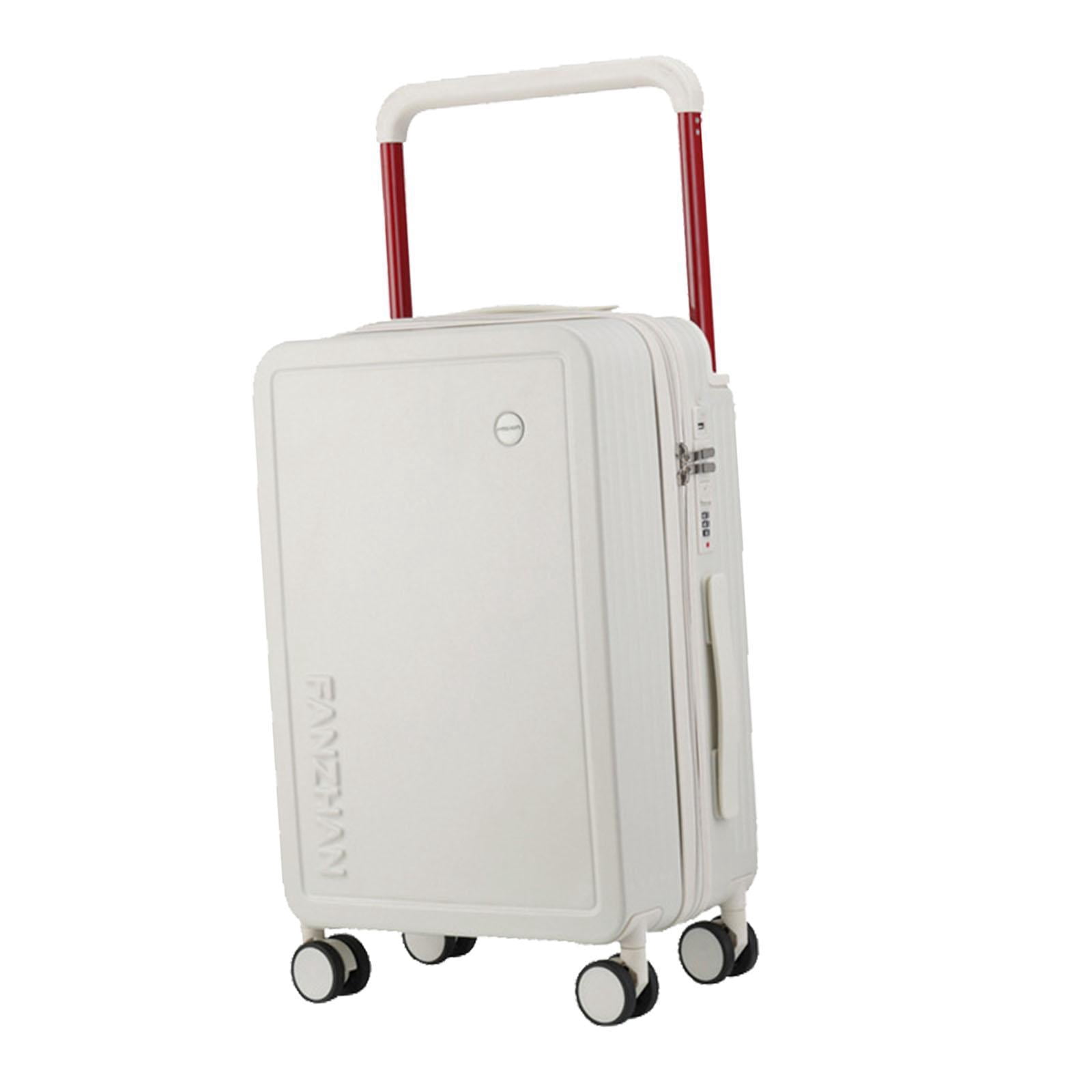 Bunblic Hardshell Luggage Case Rolling with Lock Carry on Bag for Women Outdoor Business 20inch