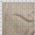 thumbnail image 5 of oneOone Georgette Viscose Beige Fabric Travel Sewing Craft Projects Fabric Prints By Yard 42 Inch Wide, 5 of 5