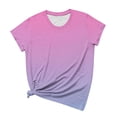 thumbnail image 1 of Birdeem Womens Short Sleeves Print Casual Tops Pullover Blouse T-Shirt, 1 of 1