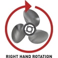 thumbnail image 2 of Mercury 896896A40 Black Max Sport Series Aluminum Propeller - 9.5" Diameter x 11" Pitch Right-Hand Rotation, 2 of 2