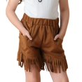thumbnail image 1 of RIJOPUTY Shorts de Soccer pour Filles 10-12 Shorts de Danse Jeans Évasés pour Ados Shorts à Carreaux Rouges Shorts d'Entraînement Sans Coutures, Café 9-10 Ans, 1 of 4