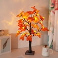 thumbnail image 4 of XYAIYT Halloween LED Maple Tree Lights USB Powered Warm White Indoor Seasonal Tabletop Decoration for Thanksgiving Holiday Party Event, 4 of 6