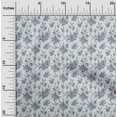thumbnail image 2 of oneOone Velvet Dusty Blue Fabric Floral Craft Projects Decor Fabric Printed By The Yard 58 Inch Wide, 2 of 4