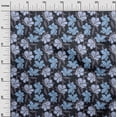 thumbnail image 3 of oneOone Polyester Spandex Navy Blue Fabric Florals Craft Projects Decor Fabric Printed By The Yard 56 Inch Wide, 3 of 4