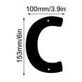 thumbnail image 2 of 3D Iron Art Letter House Number Sign with Screws Decorative Metal Alphabet Letters for Home Address Numbers,Garden Decor,Shop Sign, que Industrial Style,26 English Letters for DIY Wall Display, 2 of 5