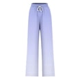 thumbnail image 5 of Pants for Women, Womens Fashionable Striped Printed Drawstring Wide Leg Pants, 5 of 5