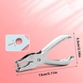thumbnail image 1 of Chmadoxn Bureau et Papeterie Perforation Trou Rond Perforation de Trou Perforation Multifonctionnelle Mini Perforation de Reliure machine de Perforation, 1 of 9