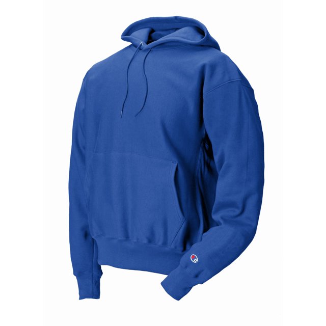 Champion Mens Reverse Weave Fleece Hoodie, M, Athletic Royal