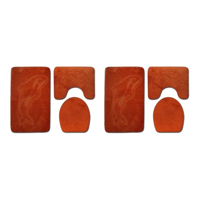 Transemion 3x Durable And Absorbent Bath Mat For Bathtub And Shower Designed To Last PJ210611-B005 2Set