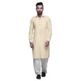 thumbnail image 1 of Atasi Kurta Pathani Classique à Col pour Garçons Chemise en Rayonne à Poche avant, 1 of 5