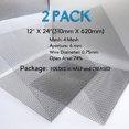 thumbnail image 4 of Upgraded 2PACK SS Wire Mesh, 4 Mesh Completely Welded, 12 X 24 in(310mm X 620mm), Stainless Mesh Screen 304, Easy to Cut and Make Straight, Wire Mesh Screen Never Rust by Valchoose, 4 of 15