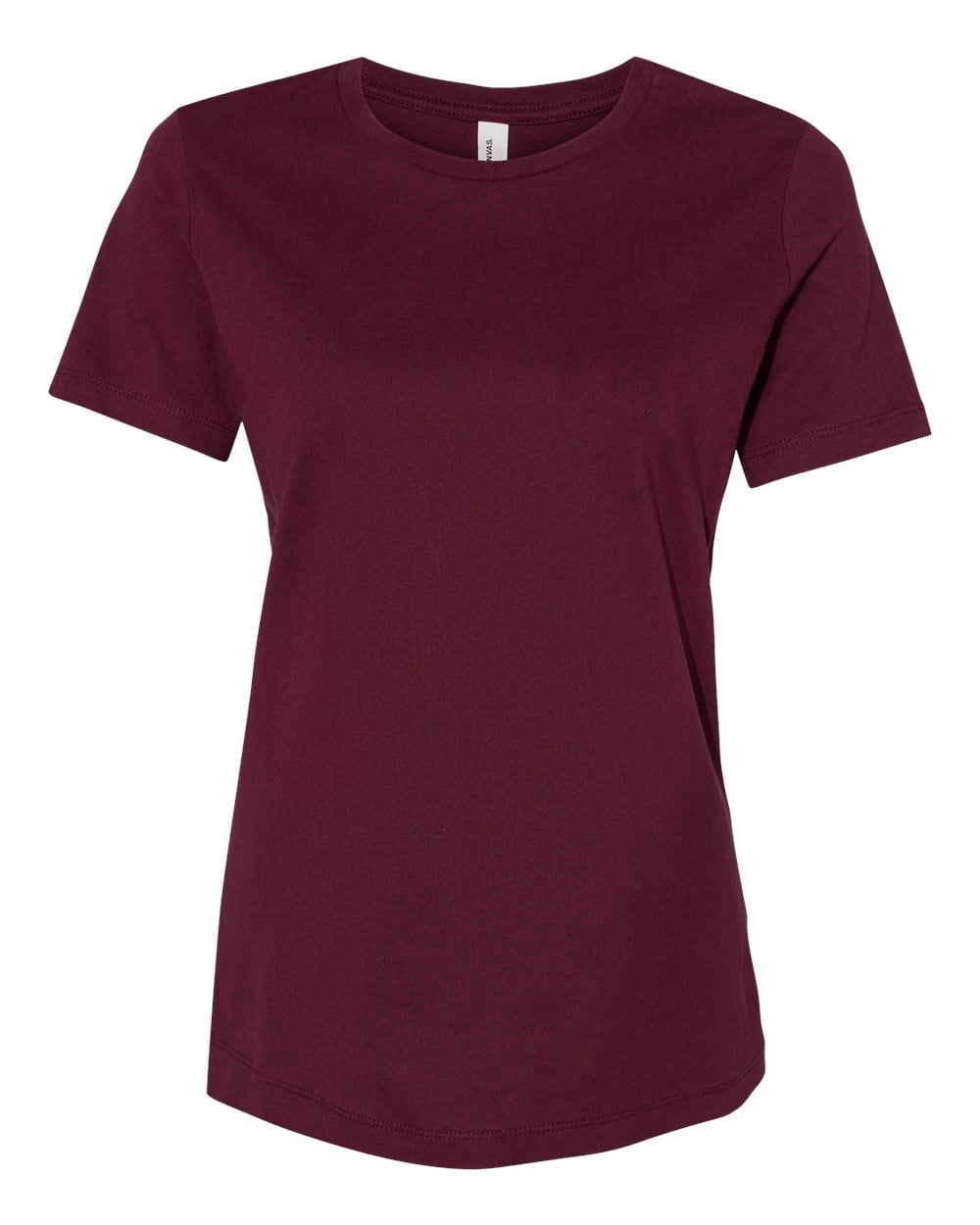 Bella Canvas 6400 - Relaxed Short Sleeve Jersey T-Shirt, M, Maroon