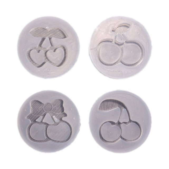 Multifunction Cherry Shape Silicone Mold Shiny Cherry Pendant Molds DIY Ornament