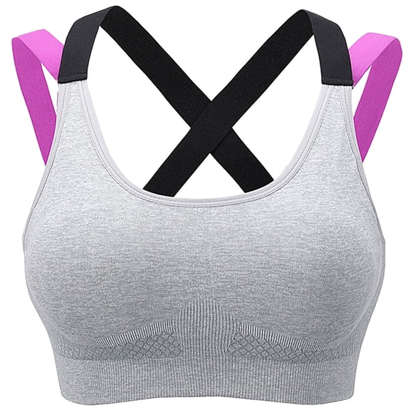 Mrat Tshirt Bras for Women Clearance Cute Sports Bras Women T-Shirt Bra Style M-753 Women Size Female Spaghetti Strap V-Neck Hook and Eye Bra Closure Lace Bralette Gray XL