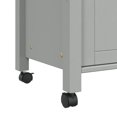 thumbnail image 2 of vidaXL Kitchen Trolley Rolling Cart on Wheels Living Room Solid Wood Pine, 2 of 6