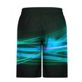 thumbnail image 3 of Styesk Mens Shorts Men Fashion Printed Elastic Waistband Drawstring Pocket Beach Pants, 3 of 4