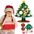 thumbnail image 1 of Interactive Felt Christmas Tree for , Holiday Decor Play Set with Removable Ornaments, Creative Toddler Activity for Family Fun, Festive Wall Hanging Decorations for Children's Room, 1 of 6