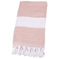 thumbnail image 2 of Deals Violete Cotton Absorbent Large Size Bath Towel European And Knitted Striped Fringed Turkish Sand, 2 of 2