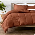 thumbnail image 1 of Bare Home Goose Down Alternative Comforter Set - 3 Piece Set - Full/Double, Terracotta, 1 of 7