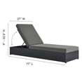 thumbnail image 3 of Modway Tahoe Ensemble de Chaise Longue 3 Pcs en Gris Charbon, 3 of 7