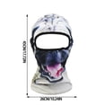 thumbnail image 2 of 3D Animal Ski Face With Ears For Music Festivals Raves Halloween Parties And Outdoor Winter Activities, 2 of 3