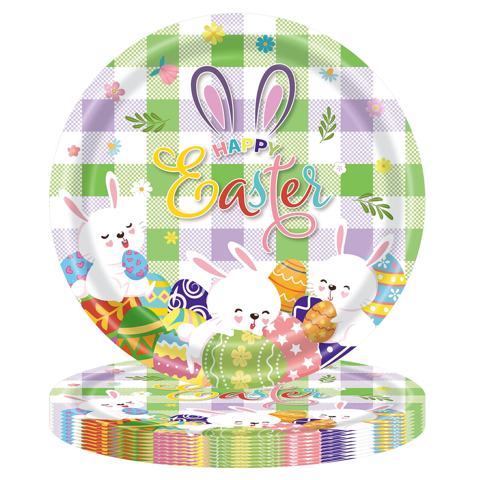 Boovnll Flatware, Easter Party Tablecloth Spring Bunny Eggs Party Supplies Disposable Paper, Kitchen Gadgets, Silverware Set, Cutlery Set