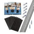 thumbnail image 1 of PALISADE 25.6in x 14.8in Vinyl Wall Tile Shower Kit in Black Ice, 1 of 6