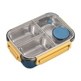 thumbnail image 2 of mtvxesu Lunch Box, 304 Stainless Steel Lunch Box Sealed Lunch Box Portable Lunch Box for Students and Office Workers Microwaveable Lunch Box Kids Lunch Box Lunch Box Containers Clearance, 2 of 7