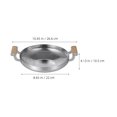 thumbnail image 2 of WRISTBIQUE Cooking Pan Sturdy and Non-stick Silver 1Pack, 2 of 8