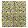 thumbnail image 1 of Bimba Green Circle & Triangle Geometric Printed Pure Silk Scarf For Hair Neck Head Bandanas For Women 40 x 80 Inches, 1 of 6