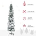 thumbnail image 4 of HOMCOM 6' Artificial Christmas Tree with Realistic Branches Green, 4 of 9