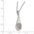 thumbnail image 3 of Collier en Argent Sterling & CZ Brilliant Embers en Forme de Larme 18 Pouces, 3 of 3