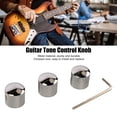 thumbnail image 4 of 3PCS Guitar Dual Stacked Knobs Dome Volume Tone Control Knobs Metal Knob Replacement For Electric Guitar Bass, 4 of 8