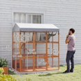 thumbnail image 3 of PawHut 81"H Large Catio with Floor to Prevent Escaping & Easy Cleaning, 3 of 10
