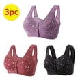 thumbnail image 3 of Bigersell Push up Sports Bras for Women 3pcs Training Bra Style R-70 Breathable Pullover Bras Pack R-70-purple, 3 of 9