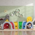 thumbnail image 2 of Qaba Tunnel pour Enfants pour Ramper, Motif Lion, pour 3-6 Ans, 2 of 9