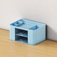 thumbnail image 4 of RKSTN Stationery Organizer Desk Organizer with 2 Drawer Multi Functional Pencil for Desk Desk Organizers and Accessories with 5 Compartments Drawer for Office with Study Supplies, 4 of 5