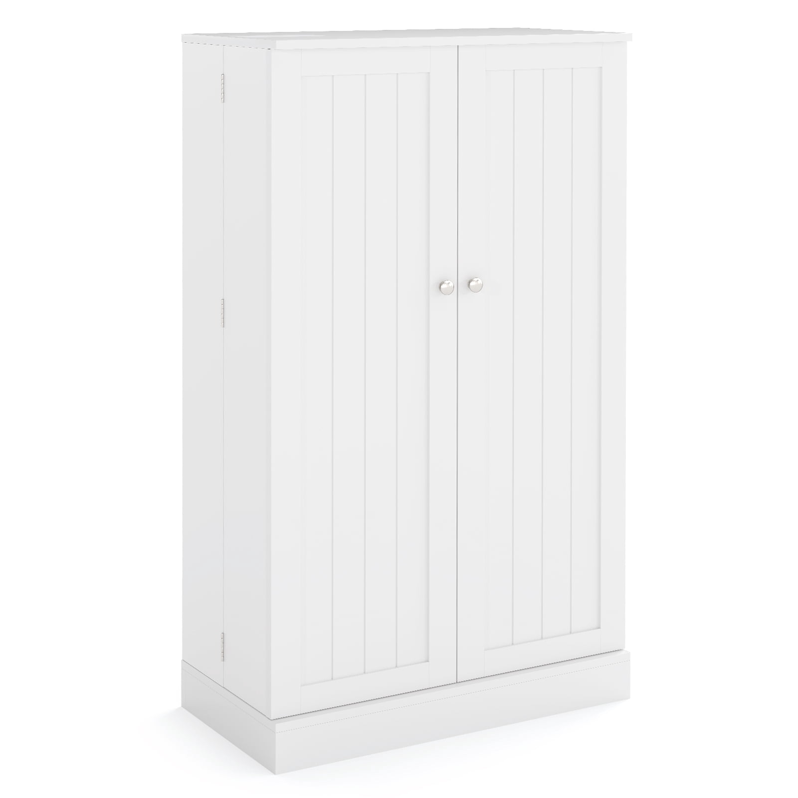 Costway 41" Farmhouse Kitchen Pantry Storage Cabinet w/Doors Adjustable Shelves