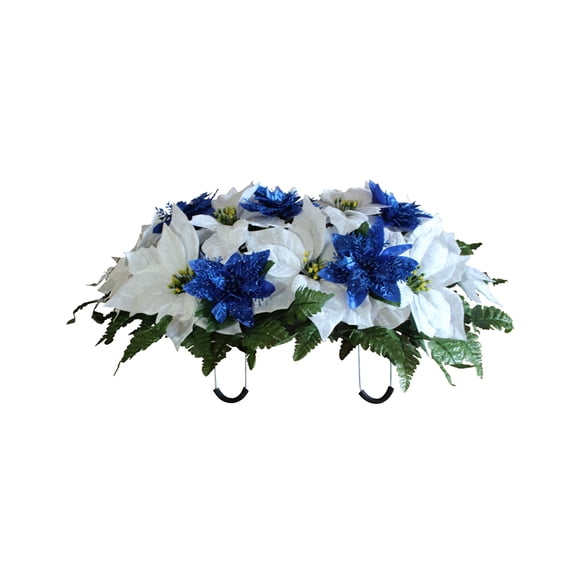 Selles de Fleurs pour Cimetière, Selles de Fleurs en Pierre Tombale pour Cimetière, Selles de Fleurs Artificielles pour Cimetière, Arrangement de Selle de Fleurs en Pierre Tombale pour Décoration de Tombe, Sympathie, Décoration de Tombe