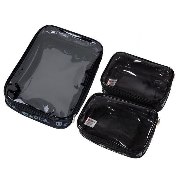 ZUCA Ensemble de Pochettes Utilitaires - 1 Grande et 2 Mini Pochettes de Maquillage - Solution de Rangement Cosmétique Durable et Spacieuse pour Voyage et Usage Professionnel