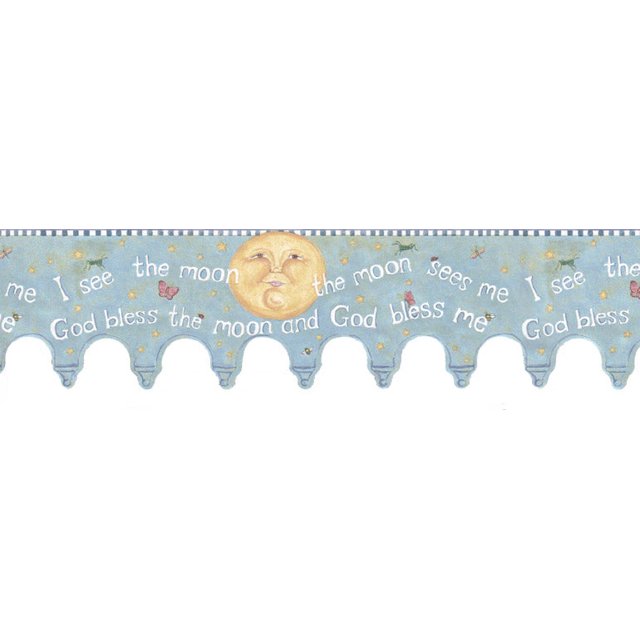 Bordure de Papier Peint pour Enfants Moon LA73572B