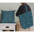 thumbnail image 5 of Soimoi Blue Silk Fabric Deodar Cedar Tree Print Sewing Fabric Yard 42 Inch Wide, 5 of 5