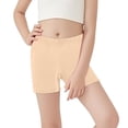 thumbnail image 4 of Zpanxa Girls Cotton Shorts Solid Color Comfortable Leggings Soft Breathable Yoga Shorts 9 Years, 4 of 7