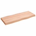 thumbnail image 2 of vidaXL Table Top Light Brown 100x40x(2-6)cm Treated Solid Wood Live Edge, 2 of 5